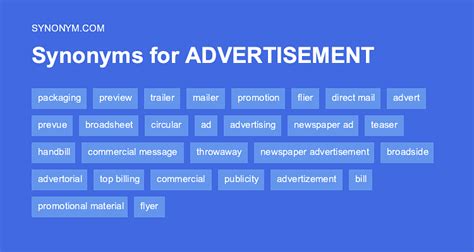 synonyms for ad|another word for adverts.